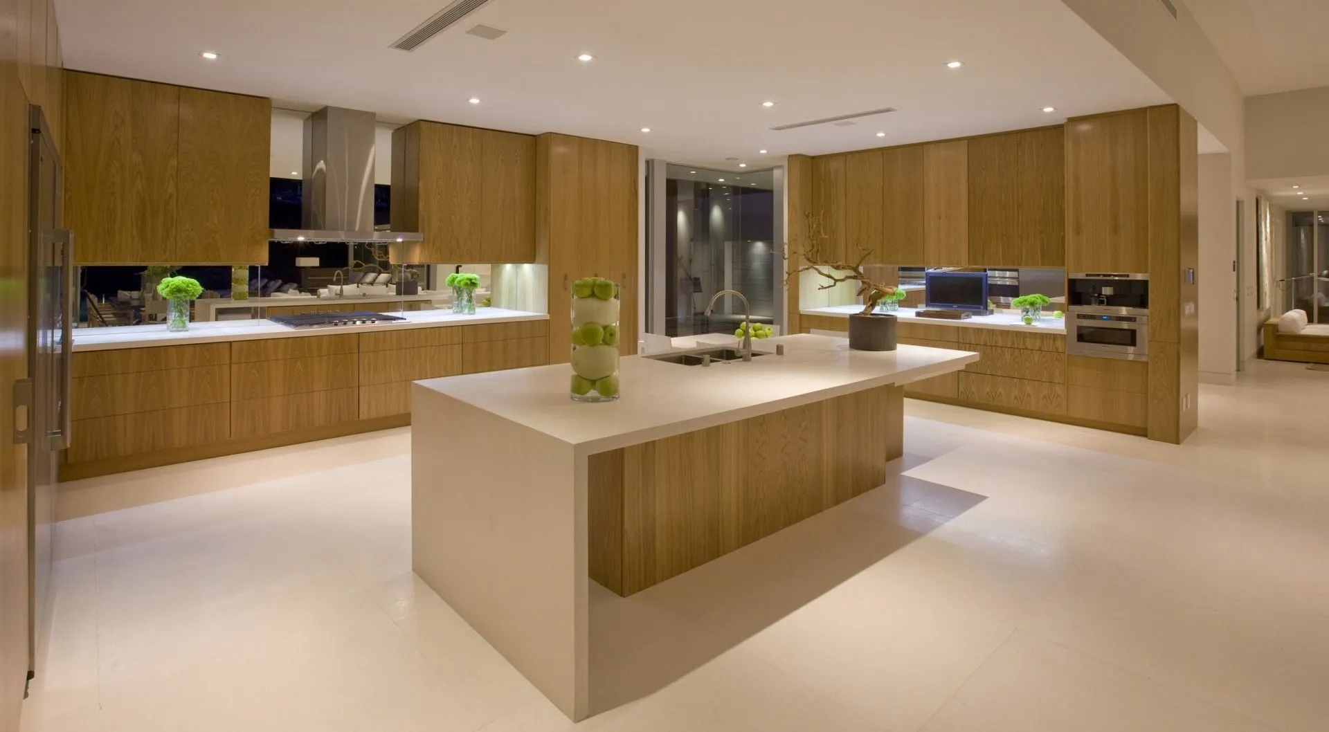 Renovated contemporary kitchen and living space